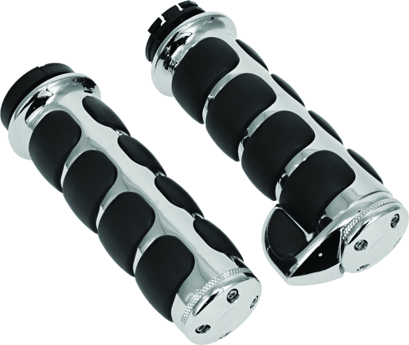 Kuryakyn 6212 - KUR6212 - Kuryakyn ISO Grips With Throttle Boss Dual Cable Chrome - Shipped in Europe - Tuningsupply.com