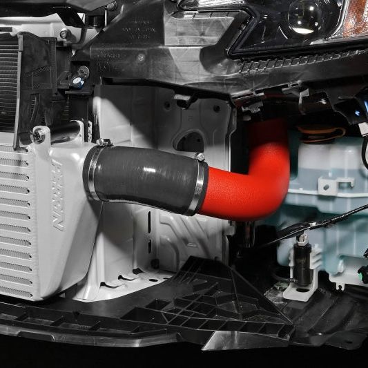 Perrin Performance PSP-ITR-441SL/RD - PERPSP-ITR-441SL/RD - PERRIN 22-25 Subaru WRX Front Mount Intercooler Kit (Red Tubes & Silver Core) - Shipped in Europe - Tuningsupply.com