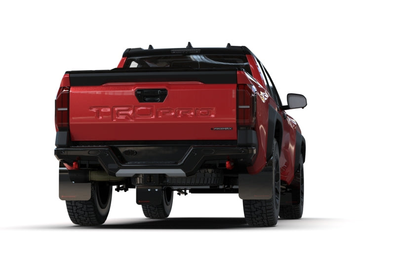 Rally Armor MF114-UR-BLK-WH - RALMF114-UR-BLK-WH - Rally Armor 24-25 Toyota Tacoma Gen 4 Black UR Mud Flap w/White Logo - Shipped in Europe - Tuningsupply.com