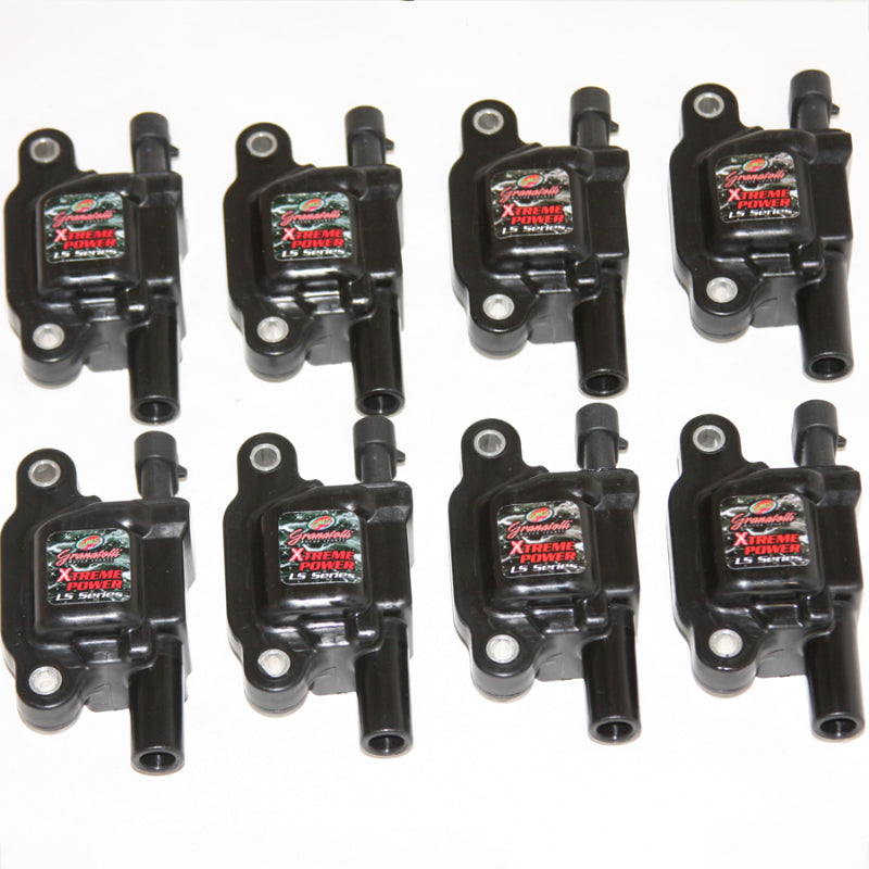 Granatelli Motor Sports 28-0513-CP - GMS28-0513-CP - Granatelli 05-13 GM LS1/LS2/LS3/LS4/LS5/LS6/LS7/LS9/LSA/ Hi-Perf Coil Packs - Black (Set of 8) - Shipped in Europe - Tuningsupply.com