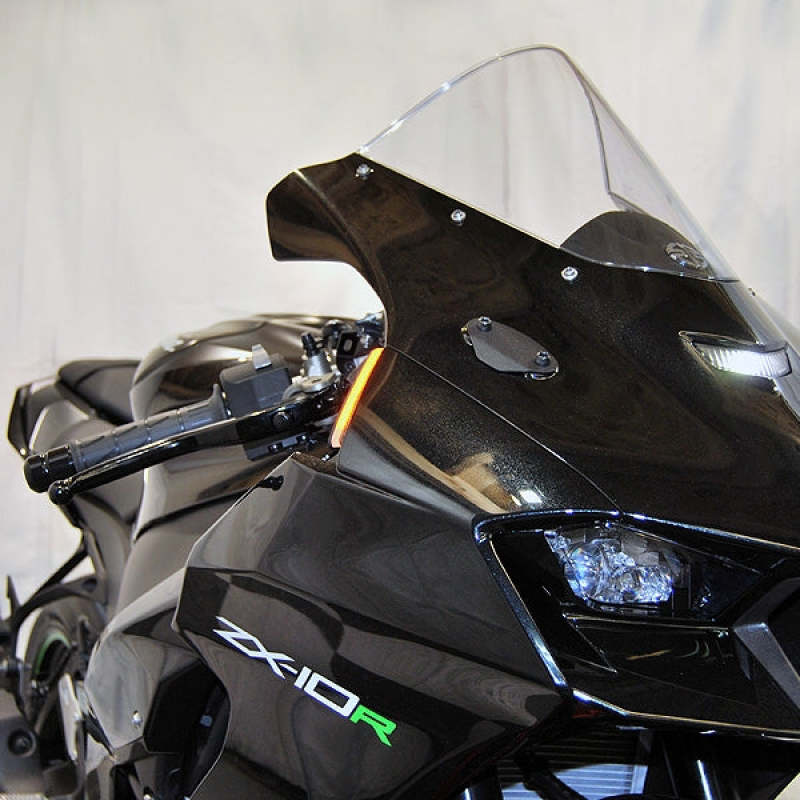 New Rage Cycles ZX10-FS-20-BO - NEWZX10-FS-20-BO - New Rage Cycles 20-25 Kawasaki ZX-10R Front Turn Signals - Shipped in Europe - Tuningsupply.com
