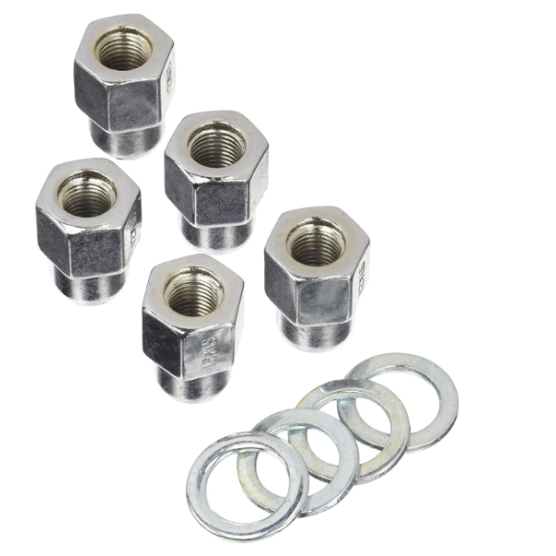 Weld 601-1452 - WEL601-1452 - Weld Open End Lug Nuts w/Centered Washers 12mm x 1.5 - 5pk - Shipped in Europe - Tuningsupply.com