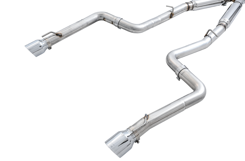 AWE Tuning 3015-32112 - AWE3015-32112 - AWE Tuning 2015+ Dodge Charger 6.4L/6.2L Supercharged Track Edition Exhaust - Chrome Silver Tips - Shipped in Europe - Tuningsupply.com