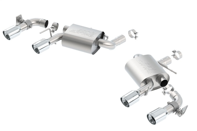 Borla 11924 - BOR11924 - Borla 16 Chevy Camaro SS 6.2L w/ Dual NPP S-Type Quad RD RL Tips Dual Exit Rear Section Exhaust - Shipped in Europe - Tuningsupply.com