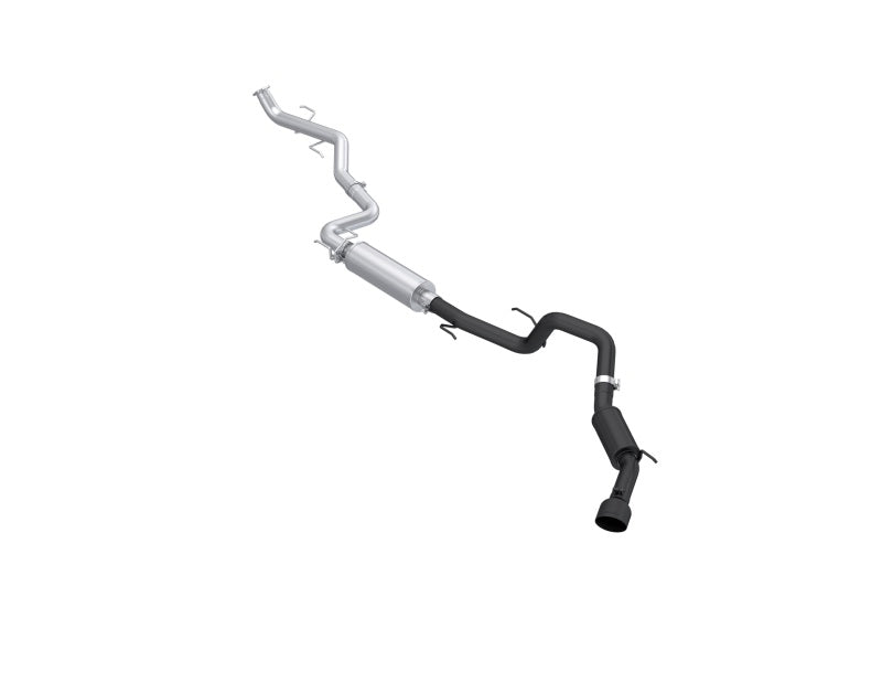 MBRP PS5323BLK - MBRPS5323BLK - MBRP 2024 Toyota Tacoma 2.4L (Excl Leaf Spring) 3in Cat-Back Single Exit Blk-Coated Aluminized Steel - Shipped in Europe - Tuningsupply.com