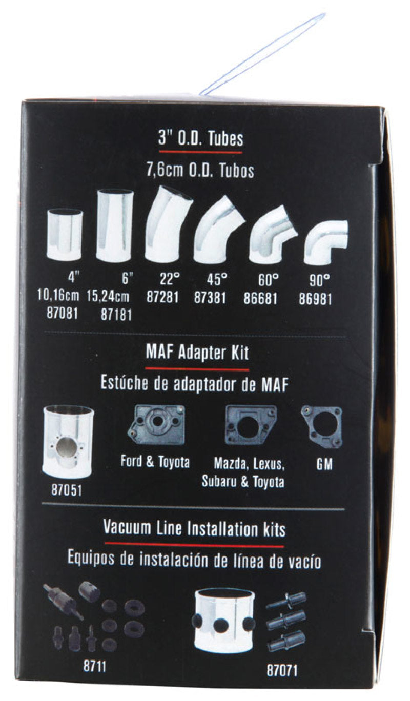 Spectre 8131DK - SPE8131DK - Spectre Universal Pre-Filter Wrap 6in. x 6.125in. - Black - Shipped in Europe - Tuningsupply.com