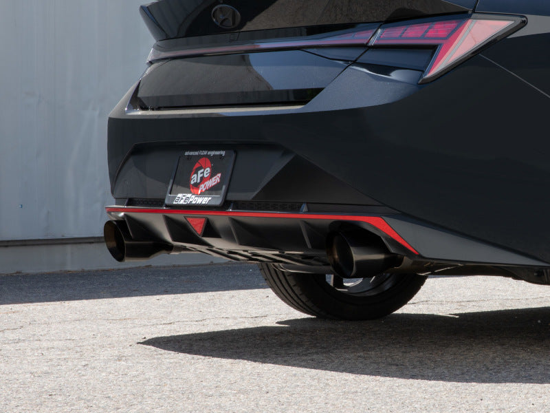 aFe 49-37027-B - AFE49-37027-B - aFe Takeda Hyundai Elantra N 22-23 L4-2.0L (t) 3in SS Axle-Back Exhaust System w/ Black Tips - Shipped in Europe - Tuningsupply.com