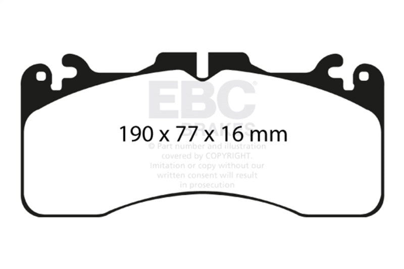 EBC DP51867NDX - EBCDP51867NDX - EBC 2016+ Lexus GS-F Bluestuff Front Brake Pads - Shipped in Europe - Tuningsupply.com