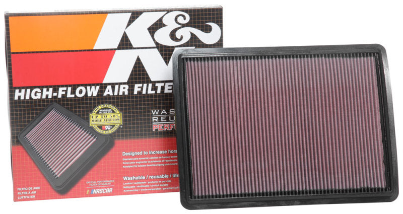 K&N Engineering 33-3077 - KNN33-3077 - K&N 16-18 Hyundai Ioniq/Niro L4-1.6L F/I Drop In Air Filter - Shipped in Europe - Tuningsupply.com