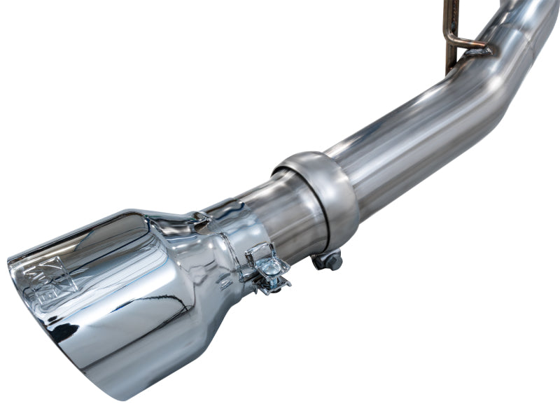 AWE Tuning 3015-32630 - AWE3015-32630 - AWE Tuning 2025+ RAM 1500 RHO 3.0 I6 TT 0FG Dual Rear Exit Cat-Back Exhaust - Chrome Silver Tips - Shipped in Europe - Tuningsupply.com
