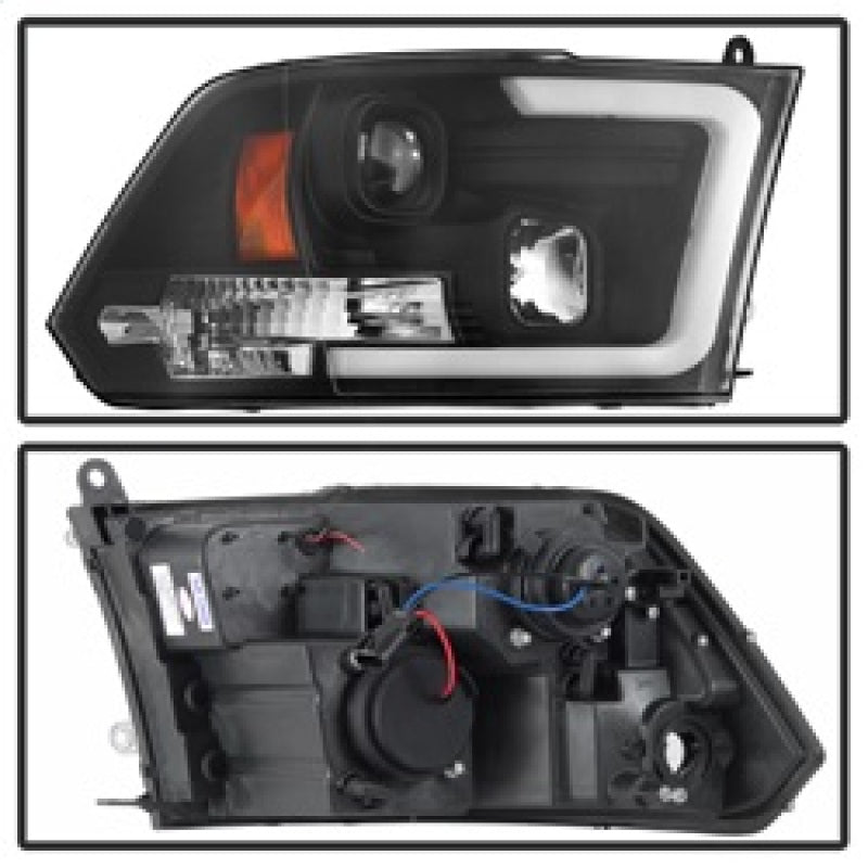 SPYDER 5084811 - SPY5084811 - Spyder 09-16 Dodge Ram 1500 Version 2 Headlights Light Bar DRL Black PRO-YD-DR09V2-LBDRL-BK - Shipped in Europe - Tuningsupply.com