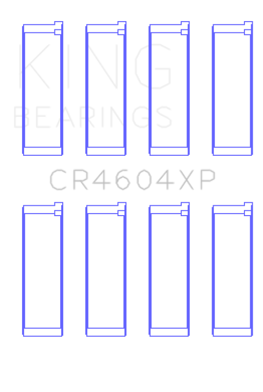 King Engine Bearings GCR4604XPSTDX - KINGCR4604XPSTDX - King 07-09 Mazdaspeed 3 L3-VDT MZR DISI (t) Duratec High Performance Rod Bearing Set - Size STDX - Shipped in Europe - Tuningsupply.com