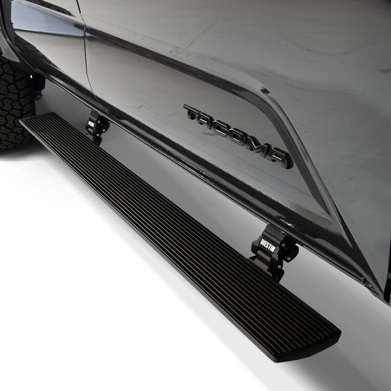Westin 29-22785 - WES29-22785 - Westin 2024 Toyota Tacoma Double Cab Pro-E Electric Running Boards - Textured Black - Shipped in Europe - Tuningsupply.com