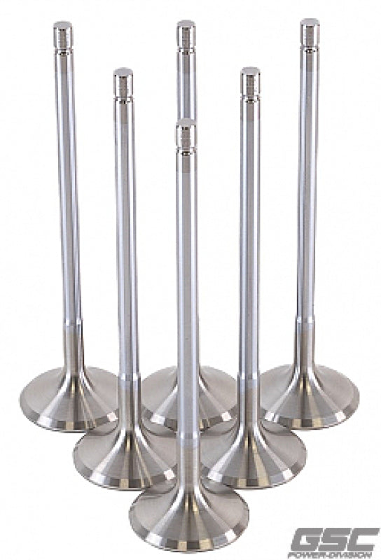 GSC Power Division 2195-6 - GSC2195-6 - GSC P-D Toyota G16E-GTS 32mm Head (STD) Chrome Polished Exhaust Valve - Set of 6 - Shipped in Europe - Tuningsupply.com