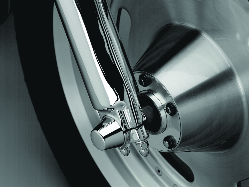 Kuryakyn 1201 - KUR1201 - Kuryakyn Front Axle Nut Caps Chrome - Shipped in Europe - Tuningsupply.com