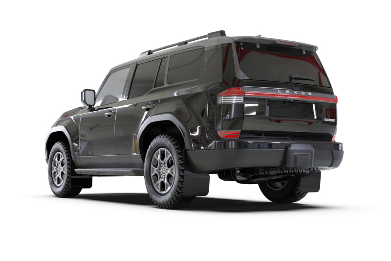Rally Armor MF162-UR-BLK-MBK - RALMF162-UR-BLK-MBK - Rally Armor 24-26 Lexus GX 550 Luxury Black UR Mud Flap - Metallic Black Logo - Shipped in Europe - Tuningsupply.com