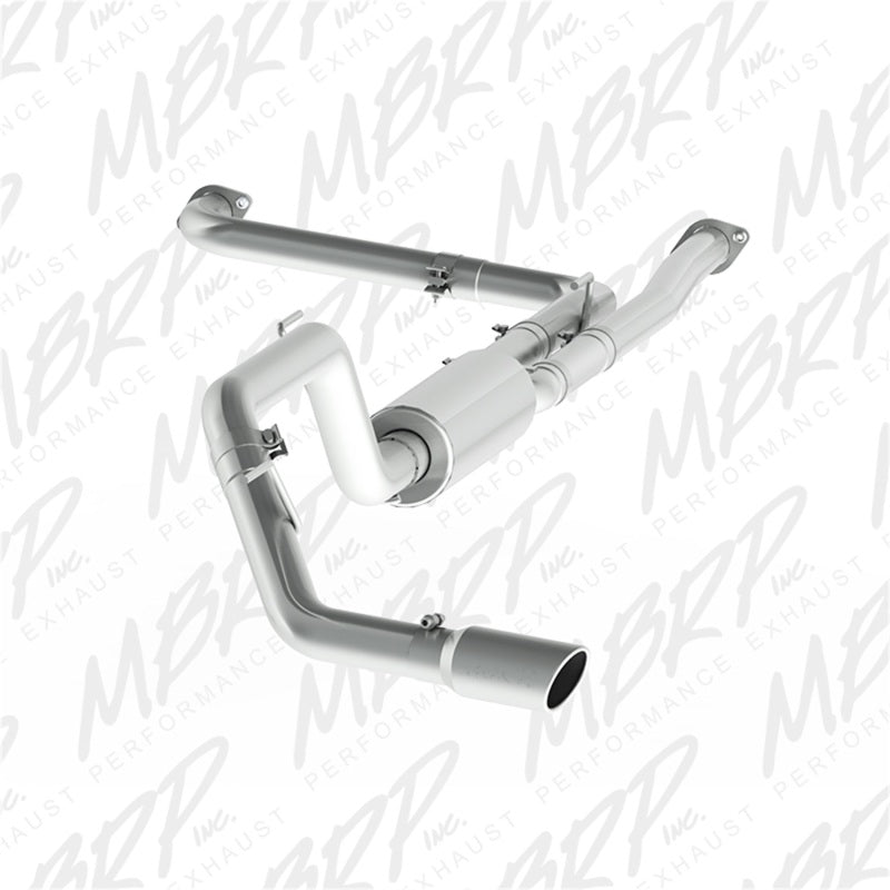 MBRP PS5408AL - MBRPS5408AL - MBRP 2016+ Nissan Titan 5.6L XD 4in Tip 3in AL Cat Back Single Side - Shipped in Europe - Tuningsupply.com