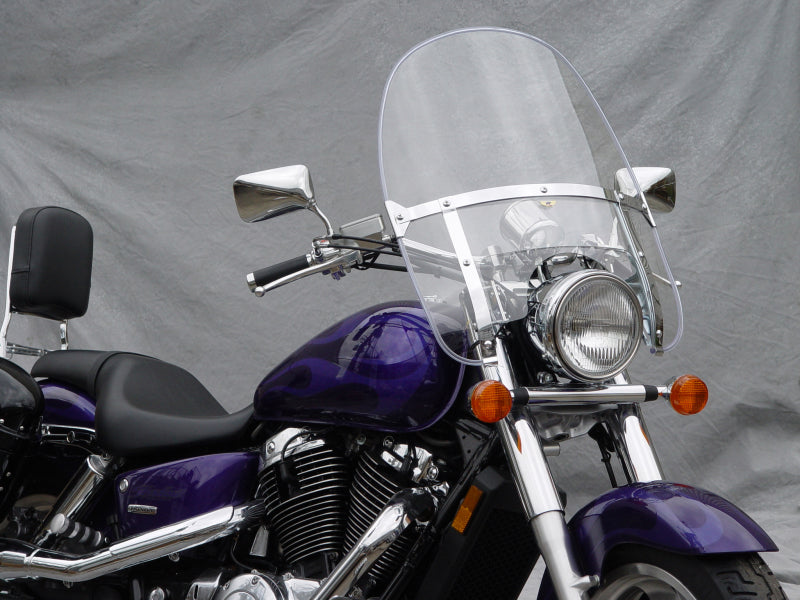National Cycle N2230 - NATN2230 - National Cycle Heavy Duty Beaded Round Top - Clear - Shipped in Europe - Tuningsupply.com
