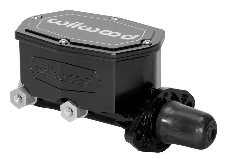 Wilwood 260-14960-BK - WIL260-14960-BK - Wilwood Compact Tandem Master Cylinder - 1.12in Bore - w/Pushrod (Black) - Shipped in Europe - Tuningsupply.com
