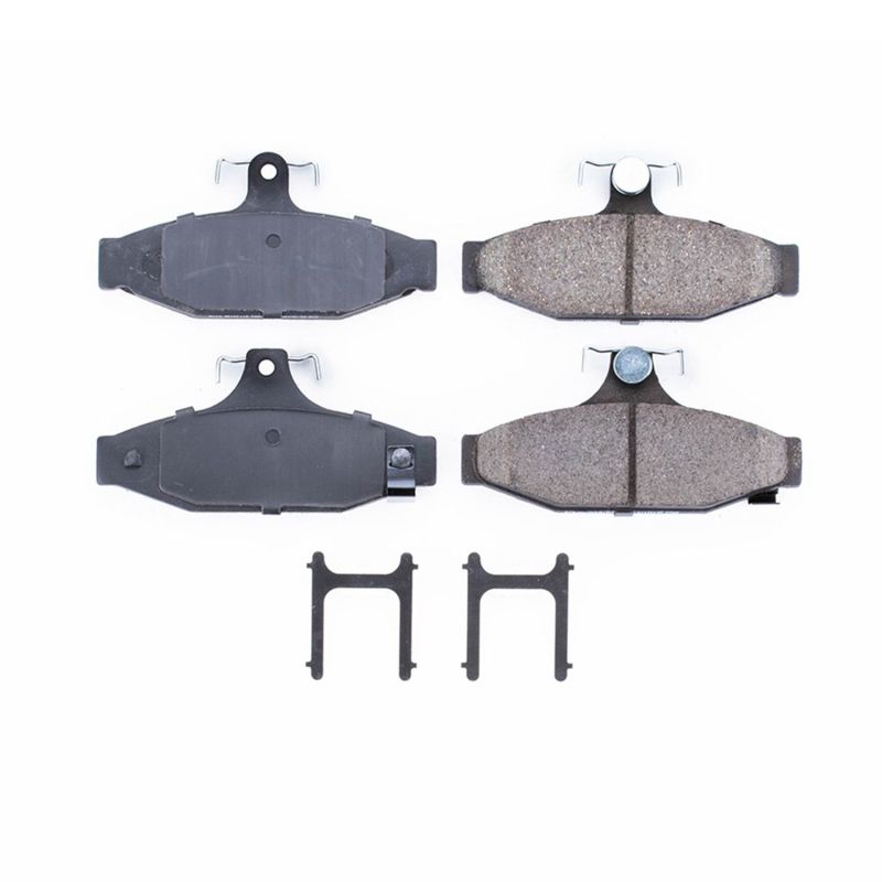 PowerStop 17-413 - PSB17-413 - Power Stop 87-97 Chevrolet Camaro Rear Z17 Evolution Ceramic Brake Pads w/Hardware - Shipped in Europe - Tuningsupply.com