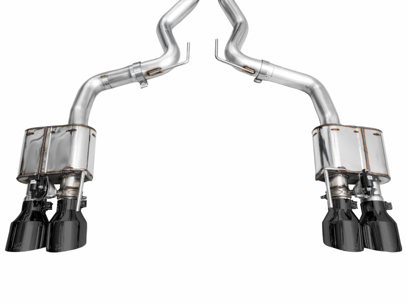 AWE Tuning 3025-43551 - AWE3025-43551 - AWE Tuning 21-23 Ford Mustang Mach 1 SwitchPath Cat-Back Exhaust w/ Quad Diamond Black Tips - Shipped in Europe - Tuningsupply.com