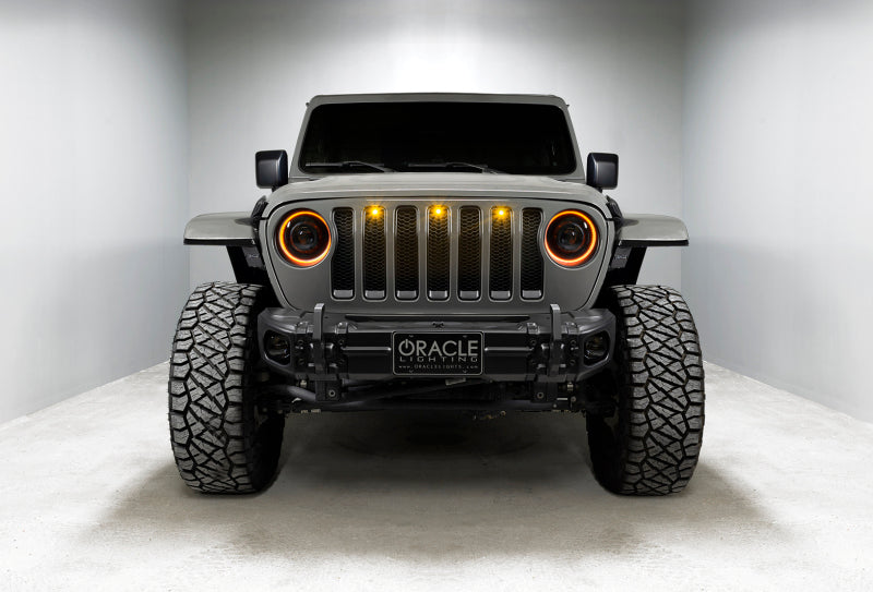 ORACLE Lighting 5839-023 - ORL5839-023 - Oracle Jeep JL/Gladiator JT Oculus Bi-LED Projector Headlights - Amber/White Switchback - Shipped in Europe - Tuningsupply.com