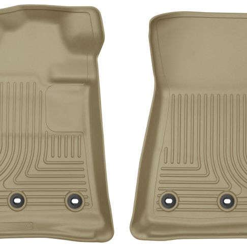 Husky Liners 13093 - HSL13093 - Husky Liners 13-16 Lexus LX570 / 13-16 Toyota Land Cruiser WeatherBeater Front Tan Floor Liners - Shipped in Europe - Tuningsupply.com