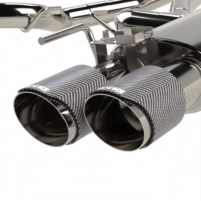 Kooks Headers 11514570 - KSH11514570 - Kooks 18-24 Ford Mustang GT 5.0 3in. Valved Touring Cat-Back Exhaust - Carbon Tips - Shipped in Europe - Tuningsupply.com