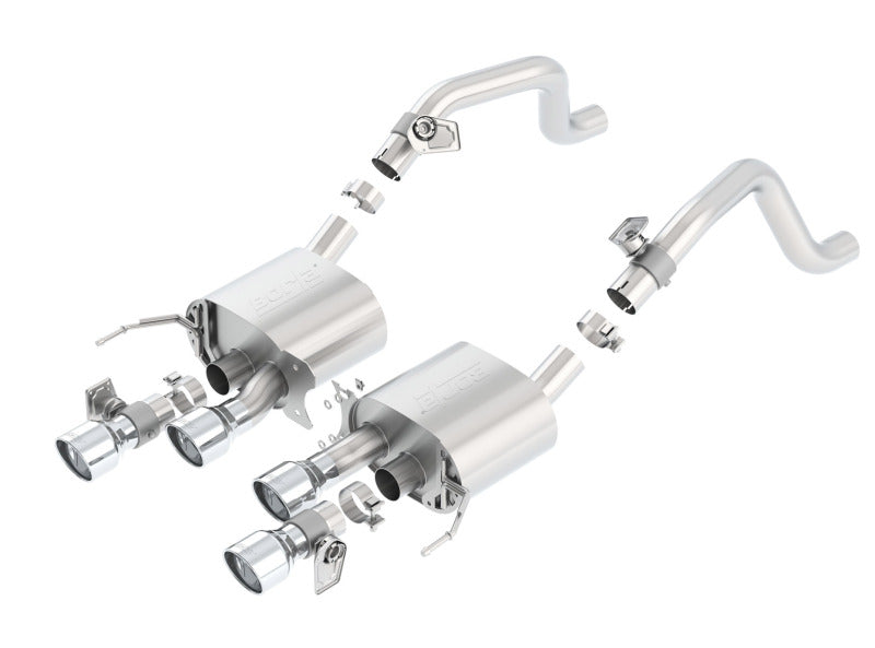 Borla 11874 - BOR11874 - Borla 2014 Chevrolet Corvette C7 6.2L 8cyl S Type Exhaust w/ NPP Dual Mode (rear section only) - Shipped in Europe - Tuningsupply.com