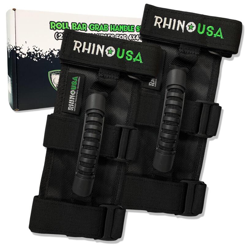 Rhino USA RNO-HNDLS-4X4 - RSARNO-HNDLS-4X4 - Rhino USA Heavy-Duty Roll Bar Grab Handles - Shipped in Europe - Tuningsupply.com