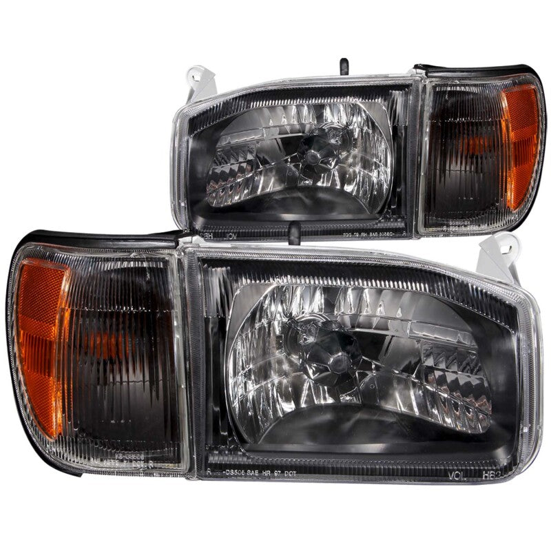 ANZO 111051 - ANZ111051 - ANZO 1999-2004 Nissan Pathfinder Crystal Headlights Black - Shipped in Europe - Tuningsupply.com