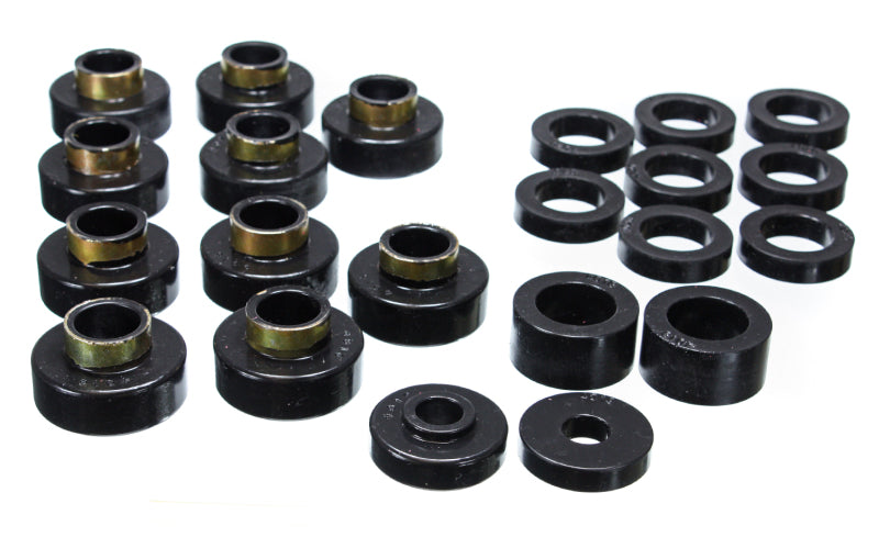 Energy Suspension 2.4102G - ENG2.4102G - Energy Suspension CJ5-7 Body Mounts - Black - Shipped in Europe - Tuningsupply.com