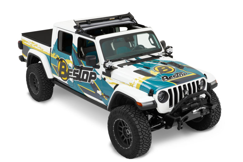 Bestop 52454-35 - BES52454-35 - Bestop 20-26 Jeep Gladiator / 18-26 Wrangler JL Sunrider For Hardtop (Black Diamond) - Shipped in Europe - Tuningsupply.com