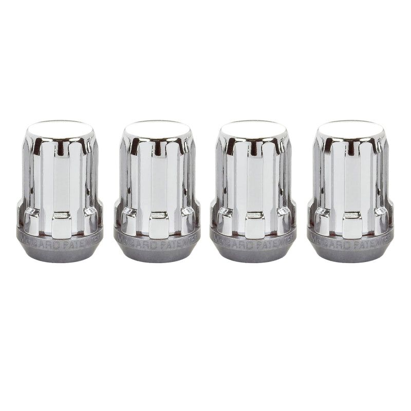 McGard 65357 - MCG65357 - McGard SplineDrive Lug Nut (Cone Seat) M12X1.5 / 1.24in. Length (4-Pack) - Chrome (Req. Tool) - Shipped in Europe - Tuningsupply.com