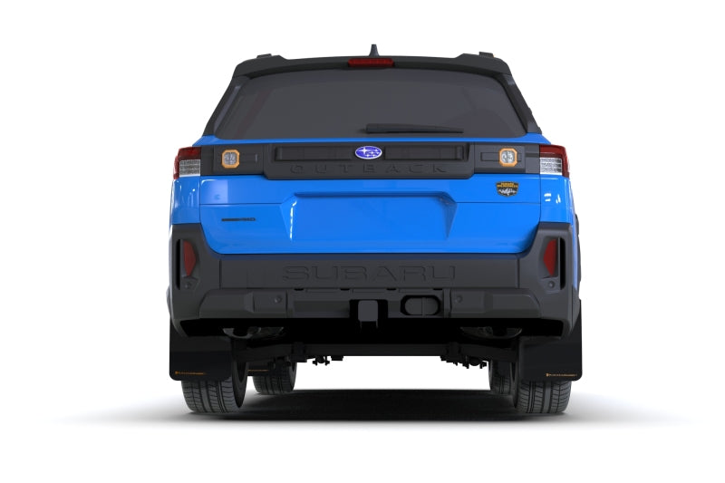 Rally Armor MF136-UR-BLK-WOR - RALMF136-UR-BLK-WOR - Rally Armor 2026 Subaru Outback Black UR Mud Flap w/Orange Logo - Shipped in Europe - Tuningsupply.com