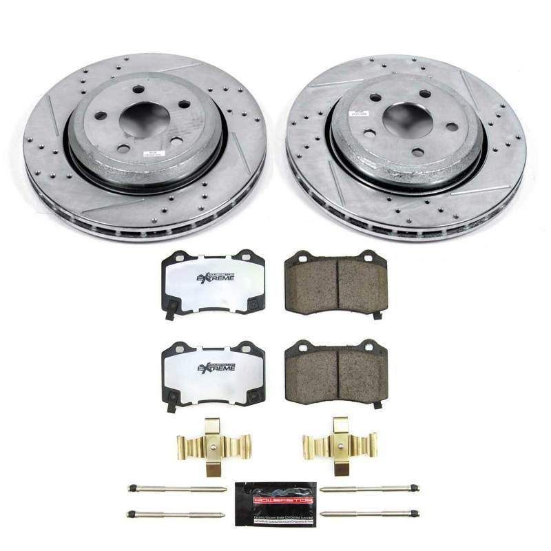 PowerStop K8758-26 - PSBK8758-26 - Power Stop 18-21 Jeep Grand Cherokee Rear Z26 Street Brake Kit - Shipped in Europe - Tuningsupply.com