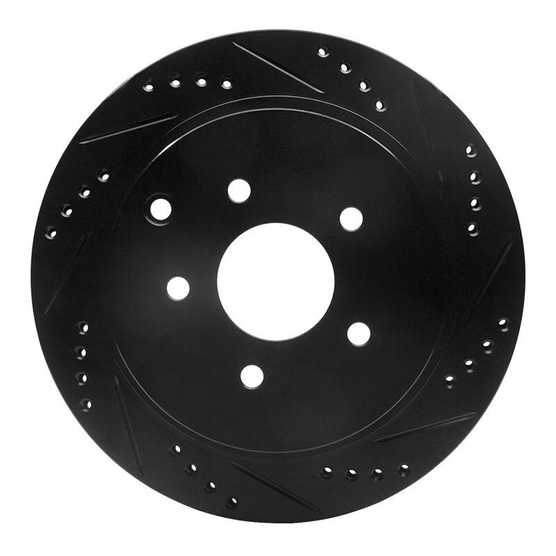 R1 Concepts 633-67089R - RNC633-67089R - R1 2003-2024 Infiniti FX37 Rear Right Drilled & Slotted Black Brake Rotor - Shipped in Europe - Tuningsupply.com