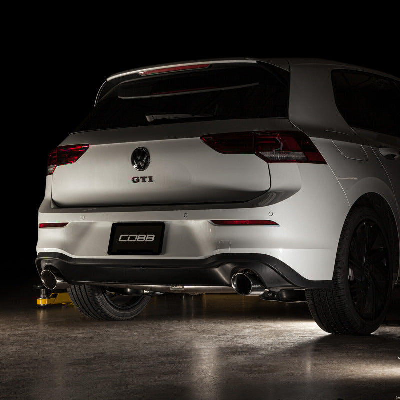 COBB 5V4100 - COBB5V4100 - Cobb 22-23 Volkswagen Golf GTI MK8 Stainless Steel Cat-Back Exhaust - Shipped in Europe - Tuningsupply.com