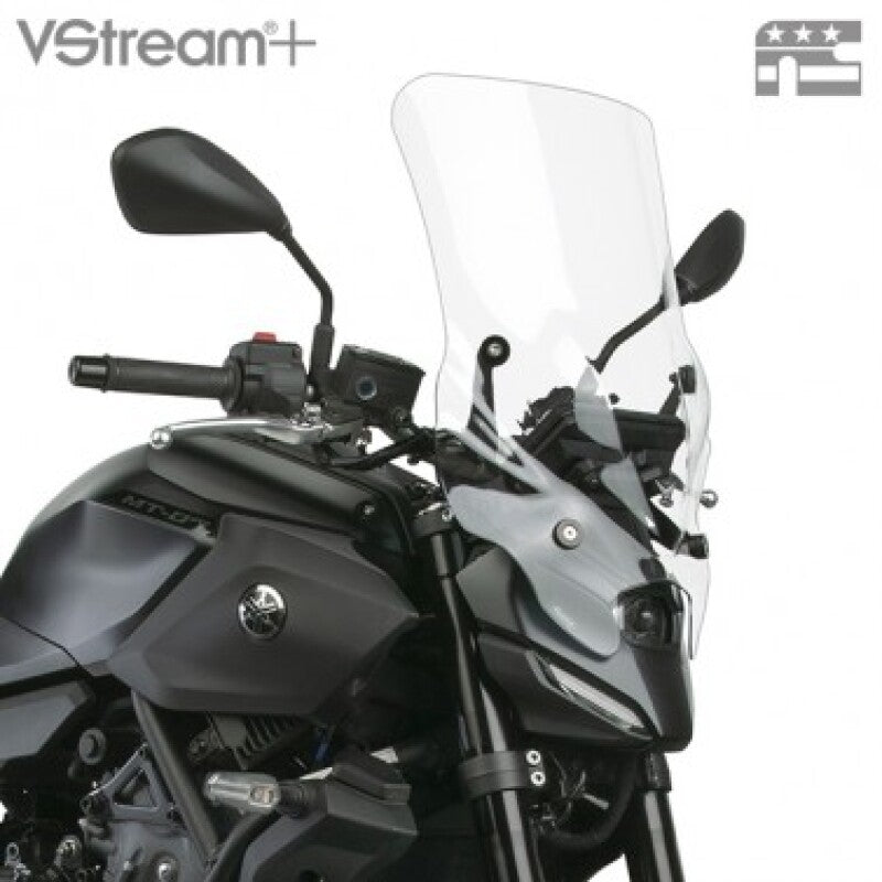National Cycle N20354 - NATN20354 - National Cycle 25+ Yamaha MT-07 Vstream+ Quantum HC Poly Tall Windshield - Clear - Shipped in Europe - Tuningsupply.com