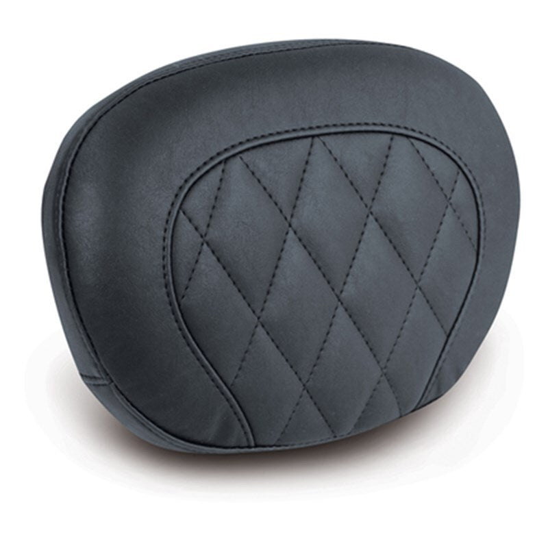 Mustang Motorcycle 76818 - MMP76818 - Mustang 97-21 Harley Touring Sissy Bar Pad (12 inch x 9 inch) Diamond Stitch- Black - Shipped in Europe - Tuningsupply.com