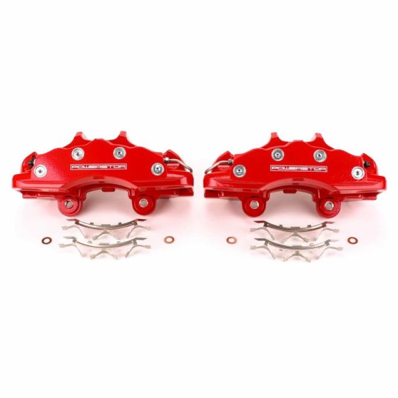 PowerStop S15042 - PSBS15042 - Power Stop 06-13 Chevrolet Corvette Front Red Calipers - Pair - Shipped in Europe - Tuningsupply.com