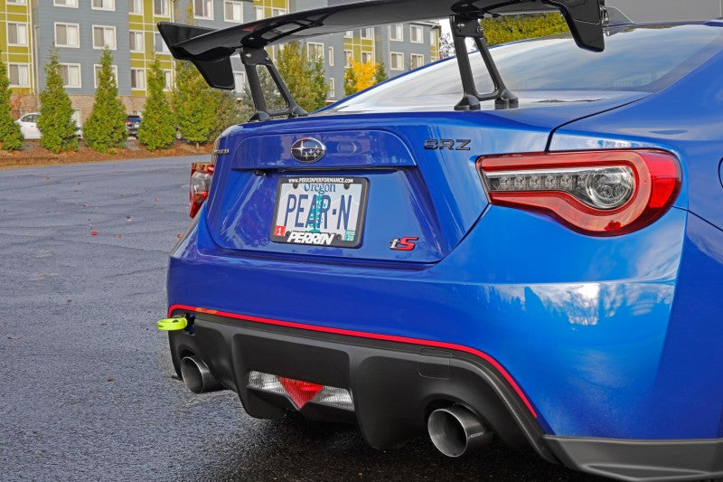 Perrin Performance PSP-BDY-255NY - PERPSP-BDY-255NY - PERRIN 13-25 Subaru BRZ / 13-20 Scion FRS & Toyota 86 / 22-25 GR86 Tow Hook Kit (Rear) - Neon Yellow - Shipped in Europe - Tuningsupply.com