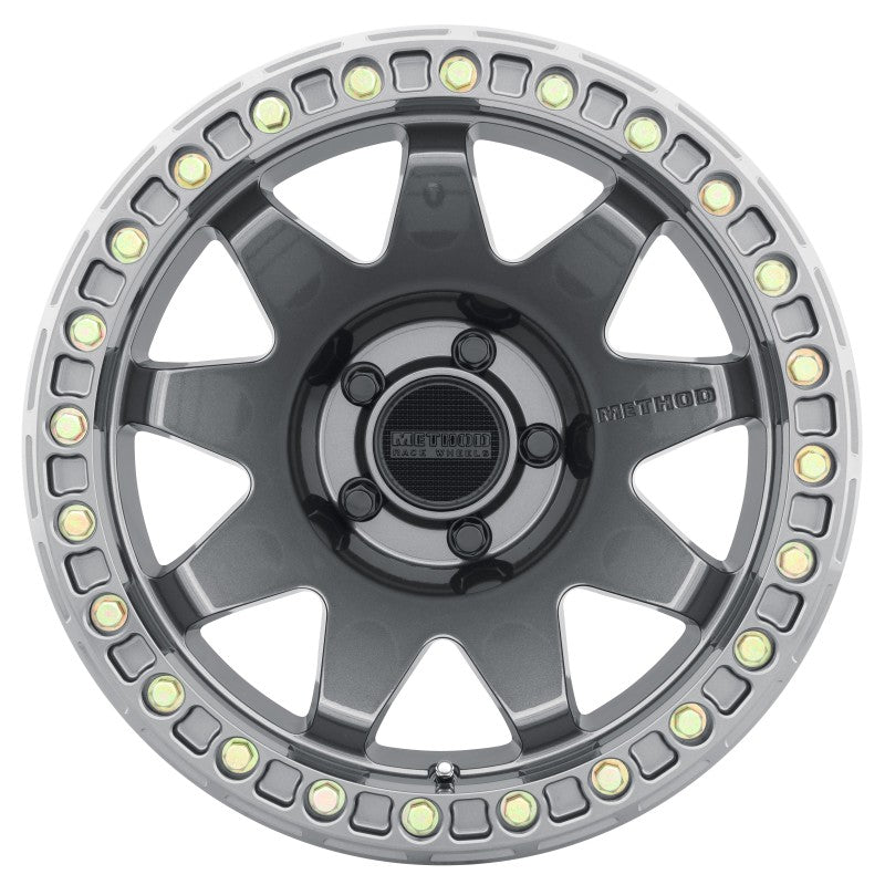 Method Wheels MR10879050844B - MRWMR10879050844B - Method MR108 17x9 -44mm Offset 5x5 71.5mm CB Gloss Titanium w/BH-H24125-38 Wheel - Shipped in Europe - Tuningsupply.com