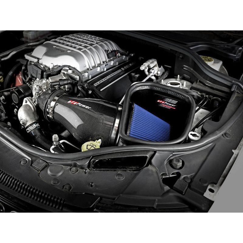 aFe 57-10002R - AFE57-10002R - aFe Track Series Carbon Fiber Pro 5R AIS - 2018 Jeep Grand Cherokee Trackhawk (WK2) V8-6.2L(SC) - Shipped in Europe - Tuningsupply.com