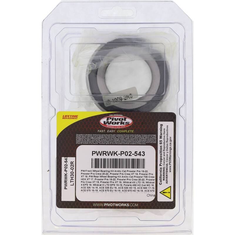 Pivot Works PWRWK-P02-543 - PIVPWRWK-P02-543 - Pivot Works 2015 Polaris Hawkeye 325 2x4 - Rear Wheel Bearing Kit - Shipped in Europe - Tuningsupply.com
