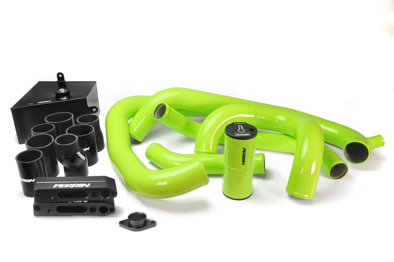 Perrin Performance PSP-ITR-437-3NY - PERPSP-ITR-437-3NY - PERRIN 15-21 Subaru WRX Front Mount Intercooler Boost Tube Kit - Neon Yellow - Shipped in Europe - Tuningsupply.com