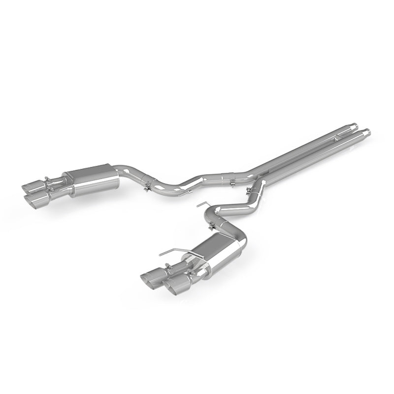 MBRP PS7205304 - MBRPS7205304 - MBRP 18-19 Ford Mustang GT 5.0 3in Dual Split Rear Cat Back w/ Quad 4.0in Dual Wall Tips- T304 - Shipped in Europe - Tuningsupply.com