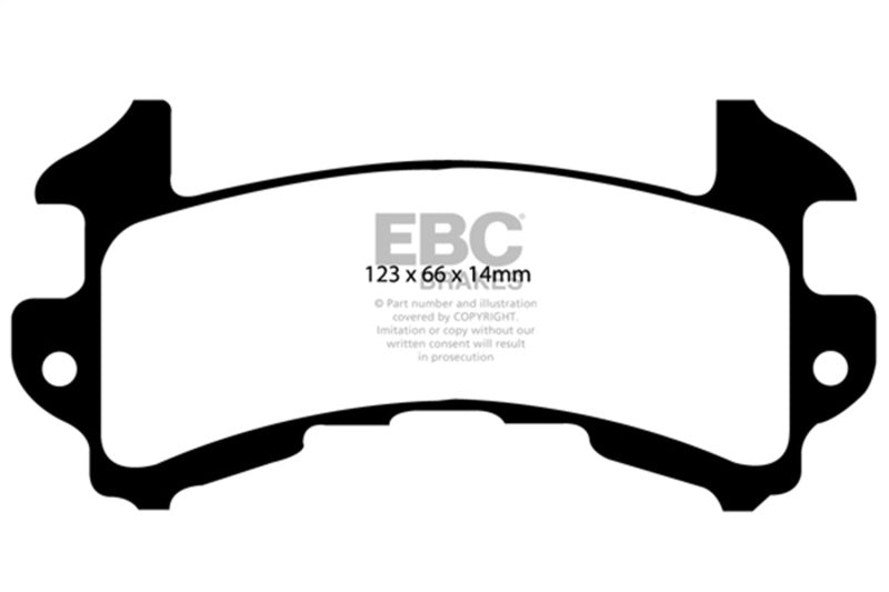 EBC DP41146R - EBCDP41146R - EBC 79-85 Buick Riviera (Fwd) 3.8 Turbo Yellowstuff Rear Brake Pads - Shipped in Europe - Tuningsupply.com