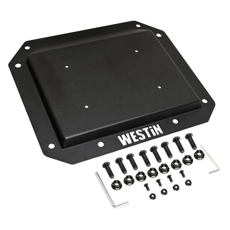 Westin 59-89055 - WES59-89055 - Westin 21-25 Ford Bronco (Excl. Sport) Spare Tire Delete Plate - Tex. Blk - Shipped in Europe - Tuningsupply.com