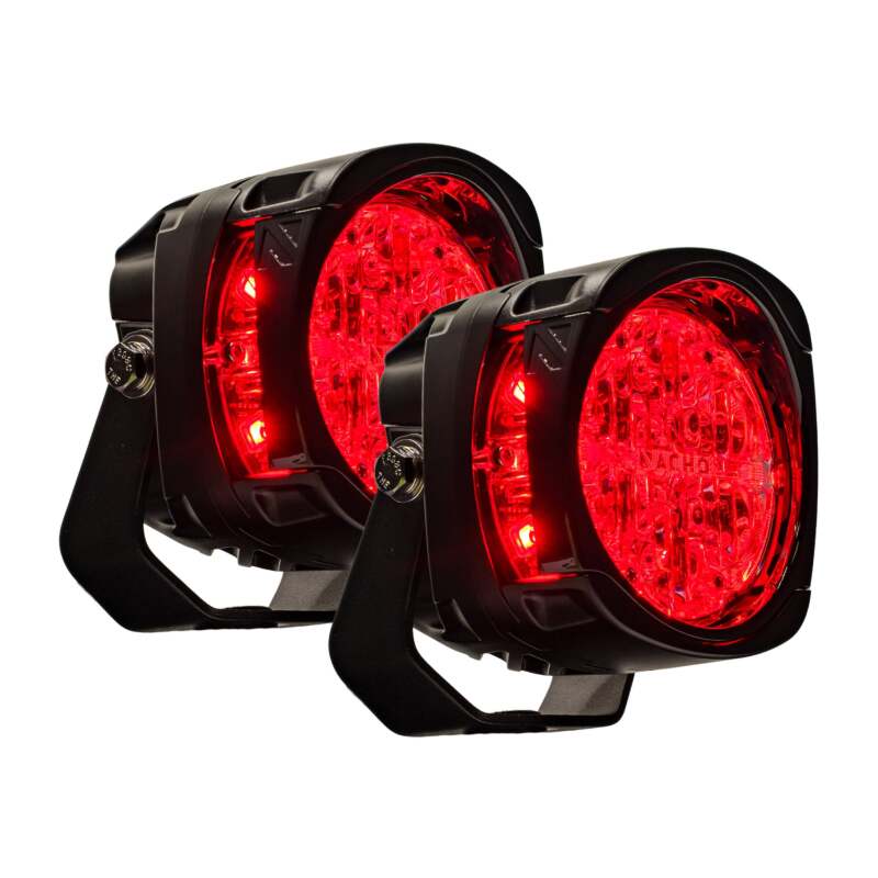 Nacho Offroad Technology PM455RD - NACPM455RD - Nacho Lighting Quatro Chase - Red (Pair) - Shipped in Europe - Tuningsupply.com